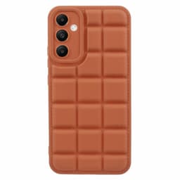 SKALO Samsung A15 4G Puffer Bumper TPU-Cover - Brun