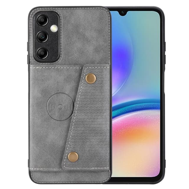 SKALO Samsung A15 5G PU Läder Skal med Plånbok - Grå