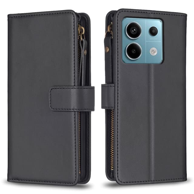 SKALO Xiaomi Redmi Note 13 Pro 5G Big Wallet 11-FACK Plånboksfodral - Svart
