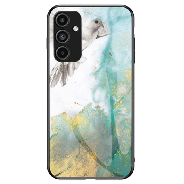 SKALO Samsung A15 4G Marmor Härdat Glas TPU-skal - Motiv 3