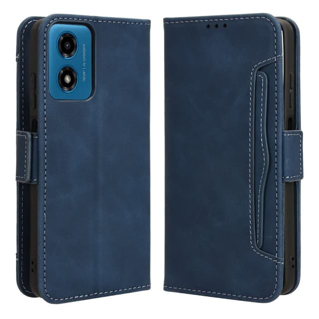 SKALO Motorola Moto G04 6-RUM Pungetaske - Blå