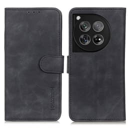 SKALO OnePlus 12 5G KHAZNEH Pungetui i PU-læder - Sort