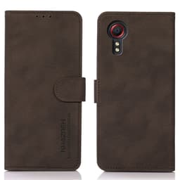 SKALO Samsung Xcover 7 KHAZNEH Plånboksfodral i PU-Läder - Brun