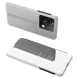 SKALO Xiaomi Redmi Note 13 5G Clear View Spegel fodral - Silver
