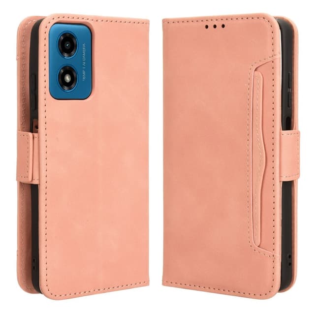 SKALO Motorola Moto G04 6-FACK Plånboksfodral - Rosa