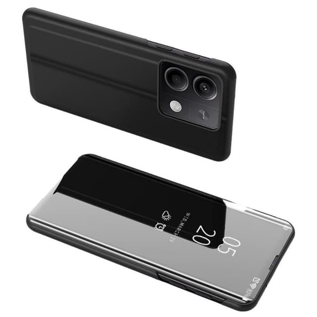 SKALO Xiaomi Redmi Note 13 Pro 5G Clear View Spegel fodral - Svart