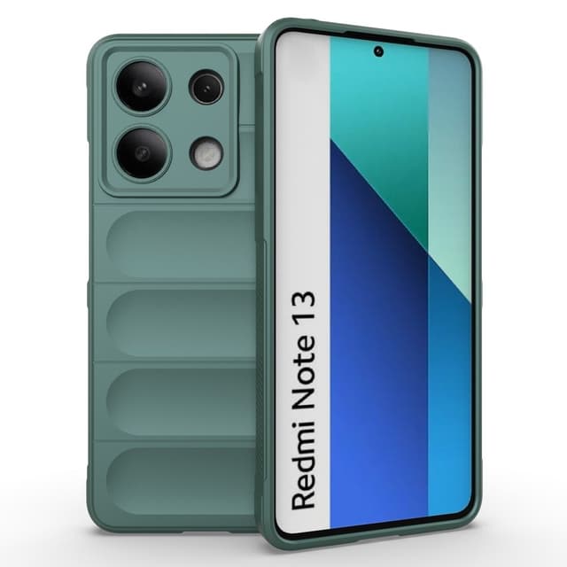 SKALO Xiaomi Redmi Note 13 4G Rugged Bumpers TPU-Skal - Grön