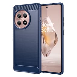 SKALO OnePlus 12R 5G Armor Carbon Iskunkestävä TPU suojakuori - Sininen