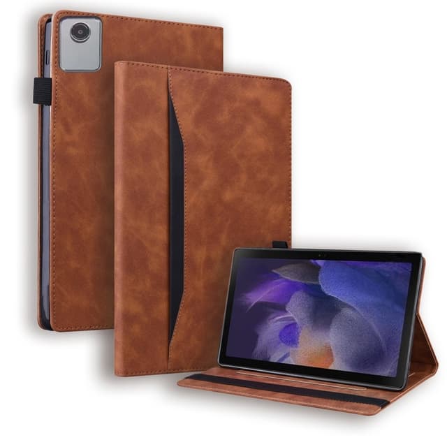 SKALO Lenovo Tab M11 PU-nahkainen Lompakkokotelo - Ruskea