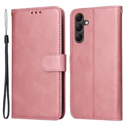 SKALO Samsung A15 5G PU-læder Pungetui - Pink