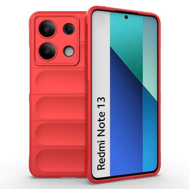 SKALO Xiaomi Redmi Note 13 4G Rugged Bumpers TPU-Cover - Rød