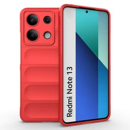 SKALO Xiaomi Redmi Note 13 4G Rugged Bumpers TPU-suojakuori - Punainen