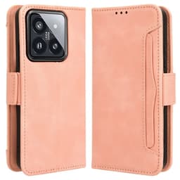 SKALO Xiaomi 14 5G 6-FACK Plånboksfodral - Rosa