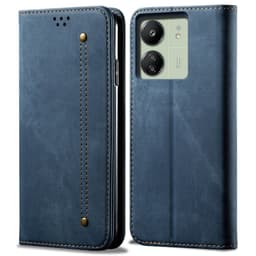 SKALO Xiaomi Redmi 13C 4G Jeans Lompakkokotelo - Sininen