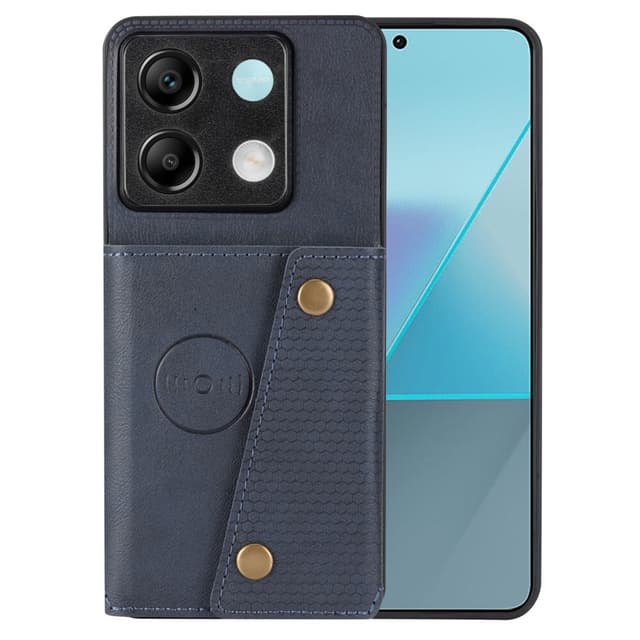 SKALO Xiaomi Redmi Note 13 Pro 5G PU-læder Cover med Pung - Blå