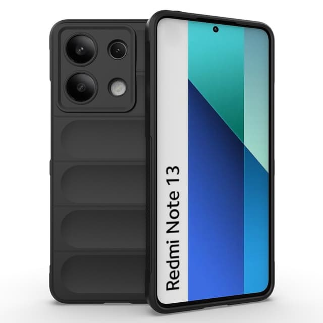 SKALO Xiaomi Redmi Note 13 4G Rugged Bumpers TPU-suojakuori - Musta