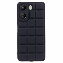SKALO Xiaomi Redmi 13C 4G Puffer Bumper TPU-suojakuori - Musta