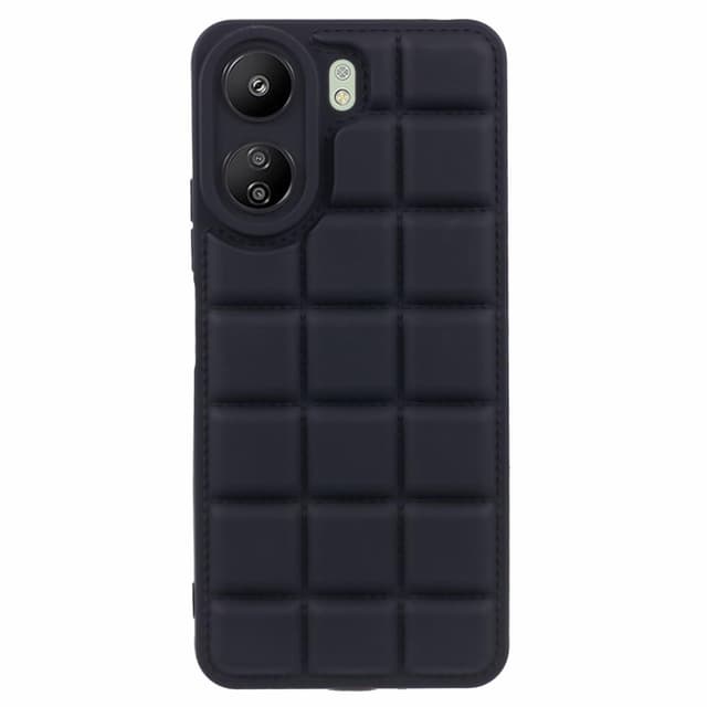 SKALO Xiaomi Redmi 13C 4G Puffer Bumper TPU-suojakuori - Musta