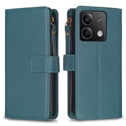 SKALO Xiaomi Redmi Note 13 4G Big Wallet 11-FACK Plånboksfodral - Grön