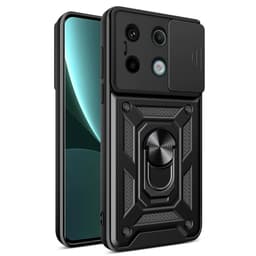 SKALO Xiaomi Redmi Note 13 Pro 5G Armor Hybrid Metallring Kameraslider - Svart