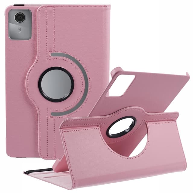 SKALO Lenovo Tab M11 360 Litchi Fodral - Rosa