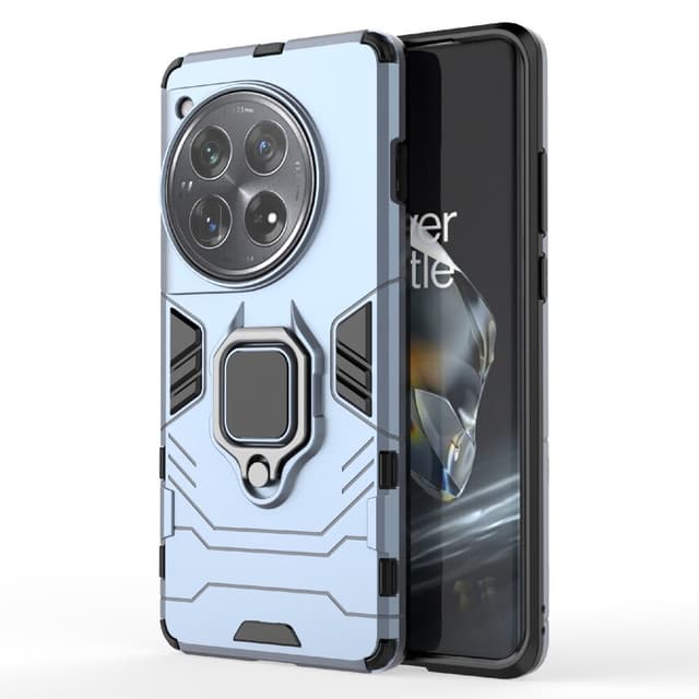 SKALO OnePlus 12 5G Armor Hybrid metal ring cover - Blå