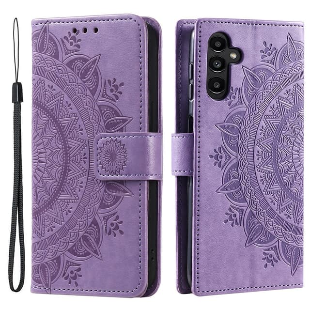 SKALO Samsung A15 4G Mandala Flip Cover - Lilla