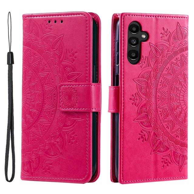 SKALO Samsung A15 4G Mandala Flip Cover - Cerise