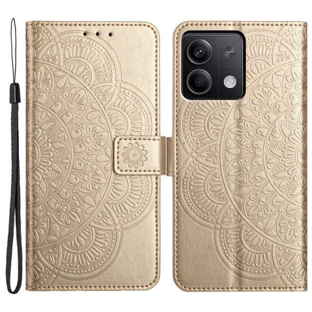 SKALO Xiaomi Redmi Note 13 5G Mandala Plånboksfodral - Guld