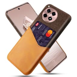 SKALO OnePlus 12R 5G Premium PU læder kortholder Cover - Brun