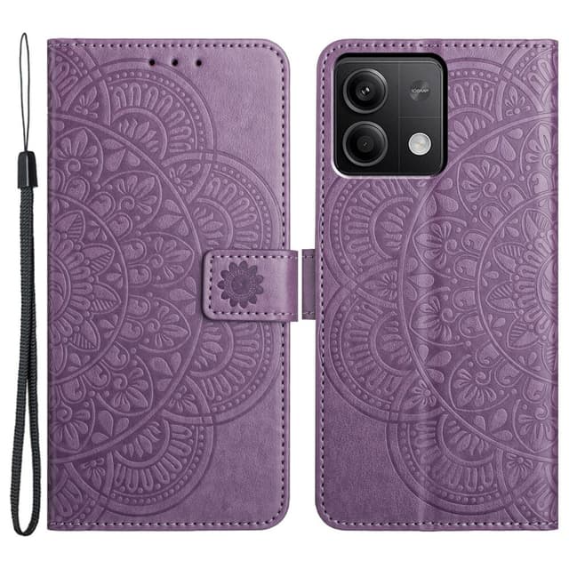 SKALO Xiaomi Redmi Note 13 5G Mandala Plånboksfodral - Lila