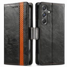 SKALO Samsung A15 4G CASENEO 002 Series Premium PU-Läder Plånbok - Svart