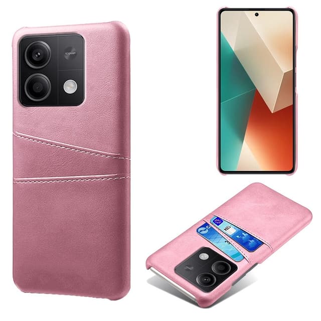SKALO Xiaomi Redmi Note 13 5G PU-nahkainen Suojakuori Lompakolla - Ruusukulta