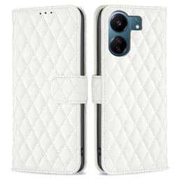 SKALO Xiaomi Redmi 13C 4G BINFEN COLOR Tikattu Lompakko - Valkoinen