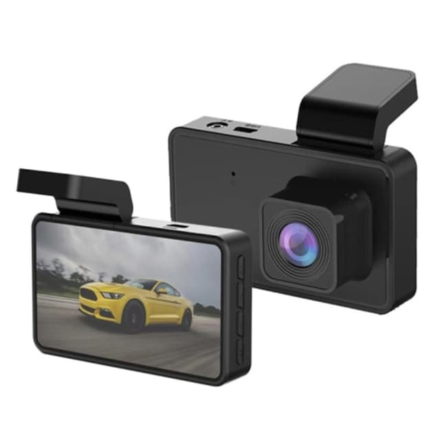 3-tommers bildashbordkamera 1080P Full HD-opptak