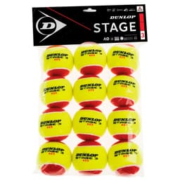 Dunlop Stage 3 Red - 12 stk. Polybag Tennisbolde
