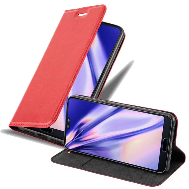 Huawei P20 lommebokdeksel deksel (rød)