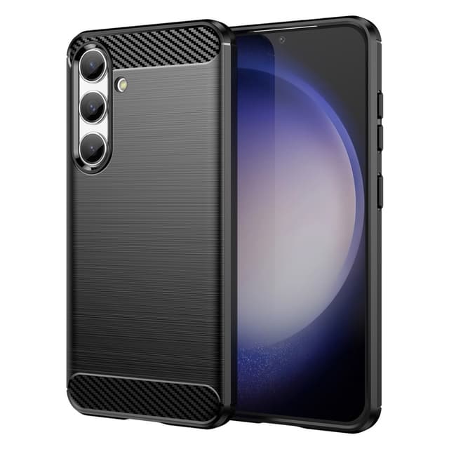 Samsung Galaxy S24 Karbon fiber Texture Skal - Svart