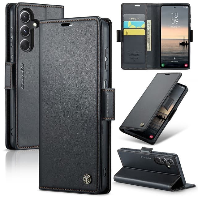 CASEME Plånboksfodral Samsung Galaxy S23 FE - Svart