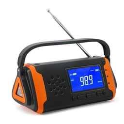 4000mAh nødradio AM/FM/WB Lommelygte PowerBank Solar oplader LCD