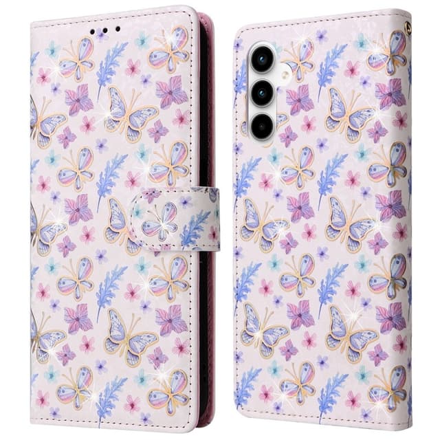 Til Samsung Galaxy A35 Lommebok-deksel Blomster