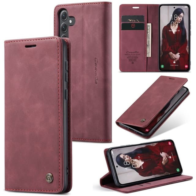 CASEME Plånboksfodral Samsung Galaxy A35 5G - Röd