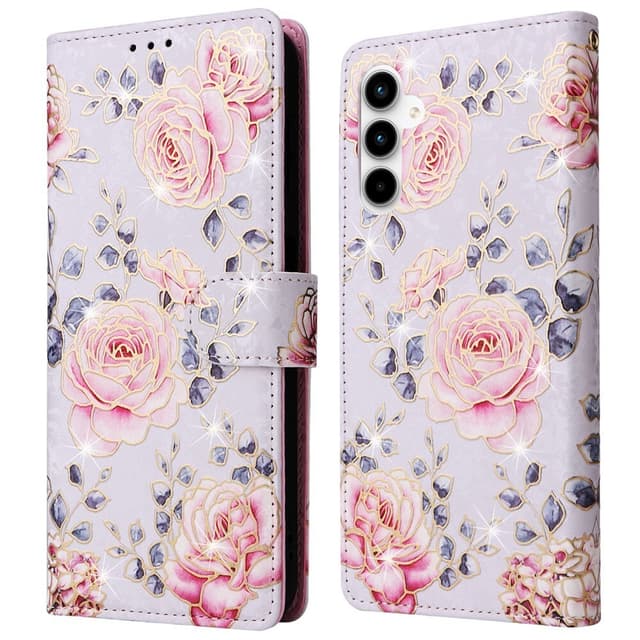 Til Samsung Galaxy A35 Lommebok-deksel Blomster
