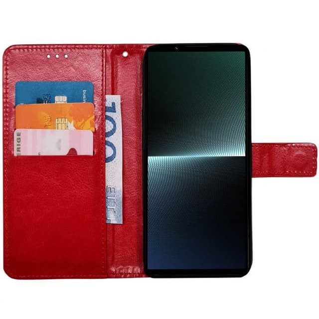 Plånboksfodral 3-kort Sony Xperia 1 VI - Röd