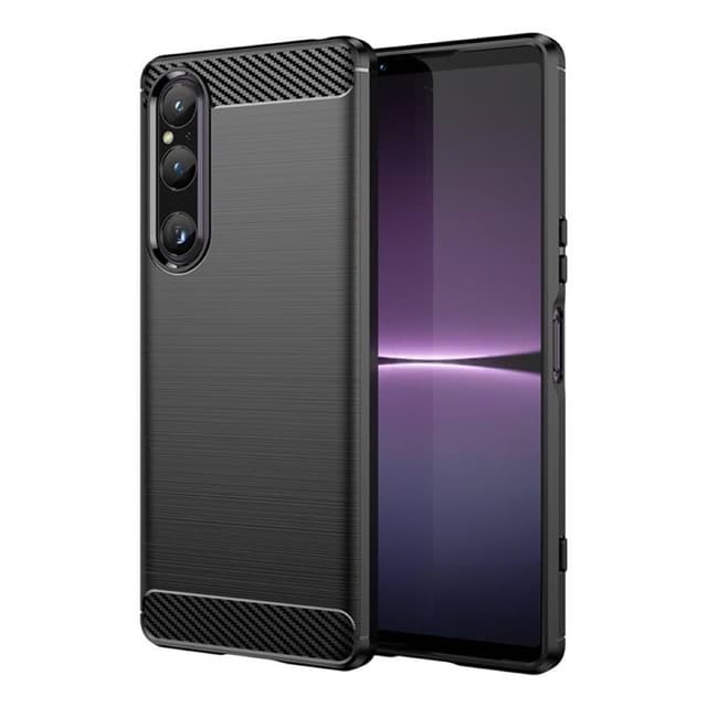 Børstet silikondeksel Sony Xperia 1 VI - Sort
