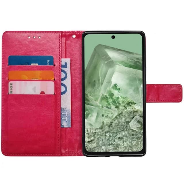 Lommebokdeksel 3-kort Google Pixel 8a - Rosa