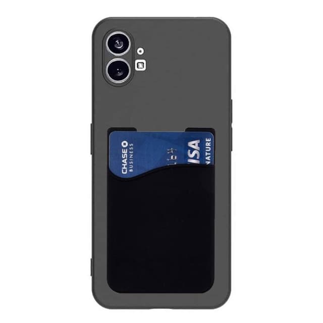 Silikone cover med kortholder Nothing Phone (1) - Sort