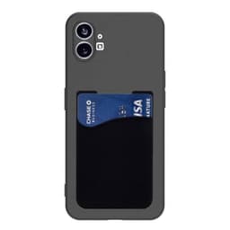 Silikonikuori korttitelineellä Nothing Phone (1) - Musta
