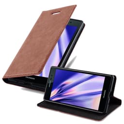 Huawei ASCEND P7 Pungetui Cover Case (Brun)
