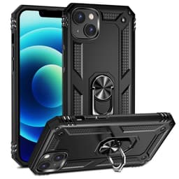 SKALO iPhone 15 Plus Armor Hybrid Metallring skal - Svart
